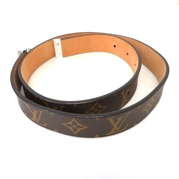 LOUIS VUITTON Monogram Centure Carre M6801W Brand Accessory Belt Men's - Picture 5 of 9
